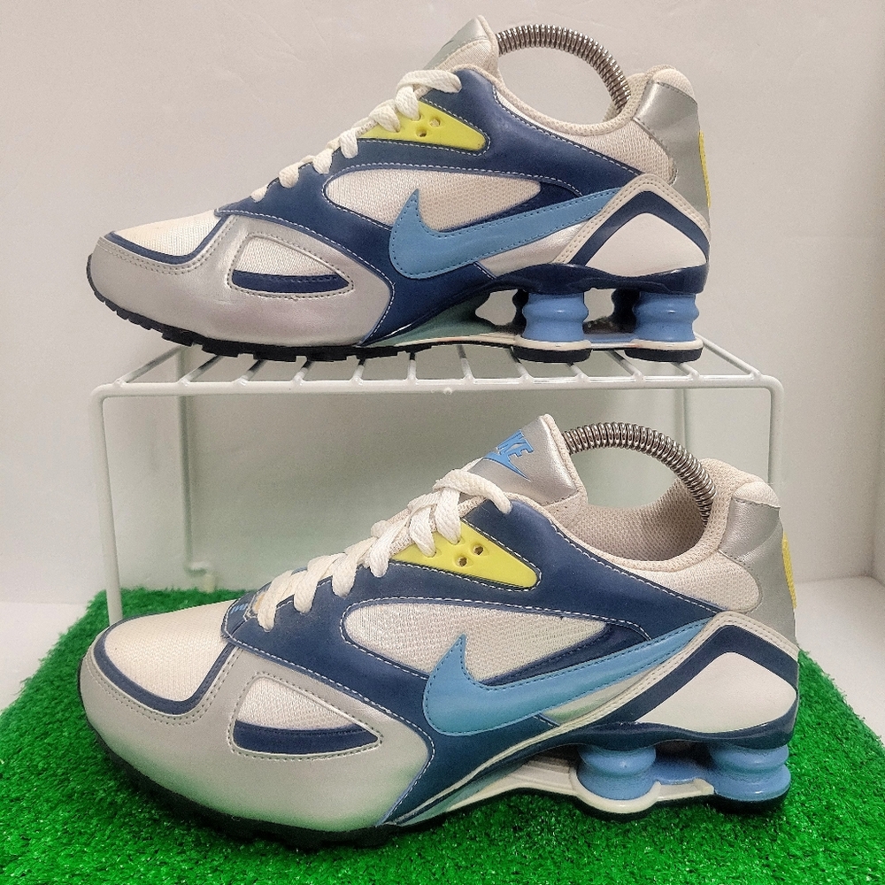 Nike Shox Shoes Women's Heritage Running Athletic Sz 7.5 Rare Worn 3x 386358-141 - Picture 2 of 6